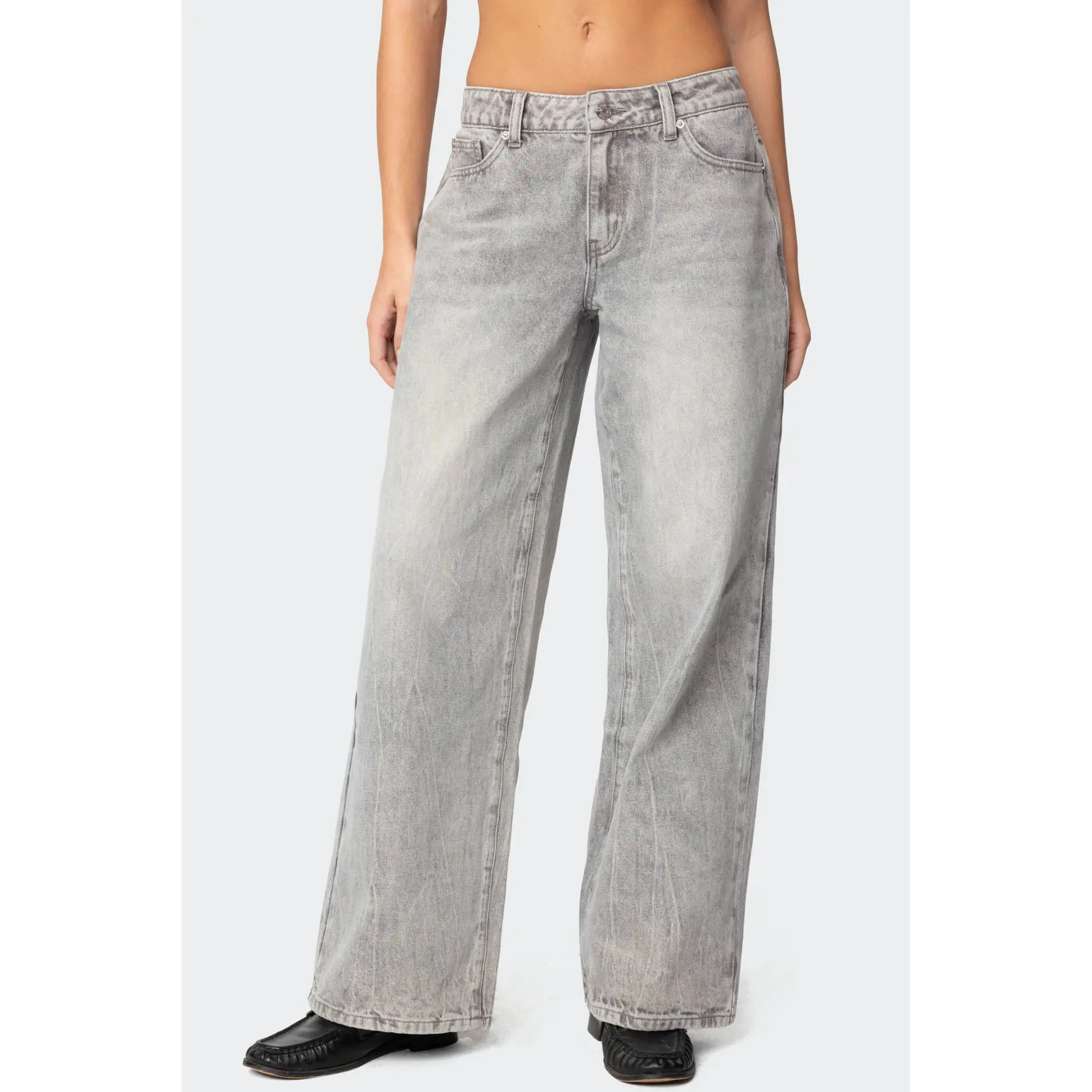 Magda Acid Wash Low Rise Baggy Jeans Magda Acid Wash Low Rise Baggy Jeans