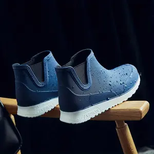 Unisex High Quality Slip-On Rain Boots - Lightweight EVA Casual Streetwear Shoes with Non-Slip Sole, Breathable Fabric Lining & Vibrant Color Options for Men & Women, All-Season Comfort for Daily Wear, Rain Boots for Adults, Stylish Rainwea