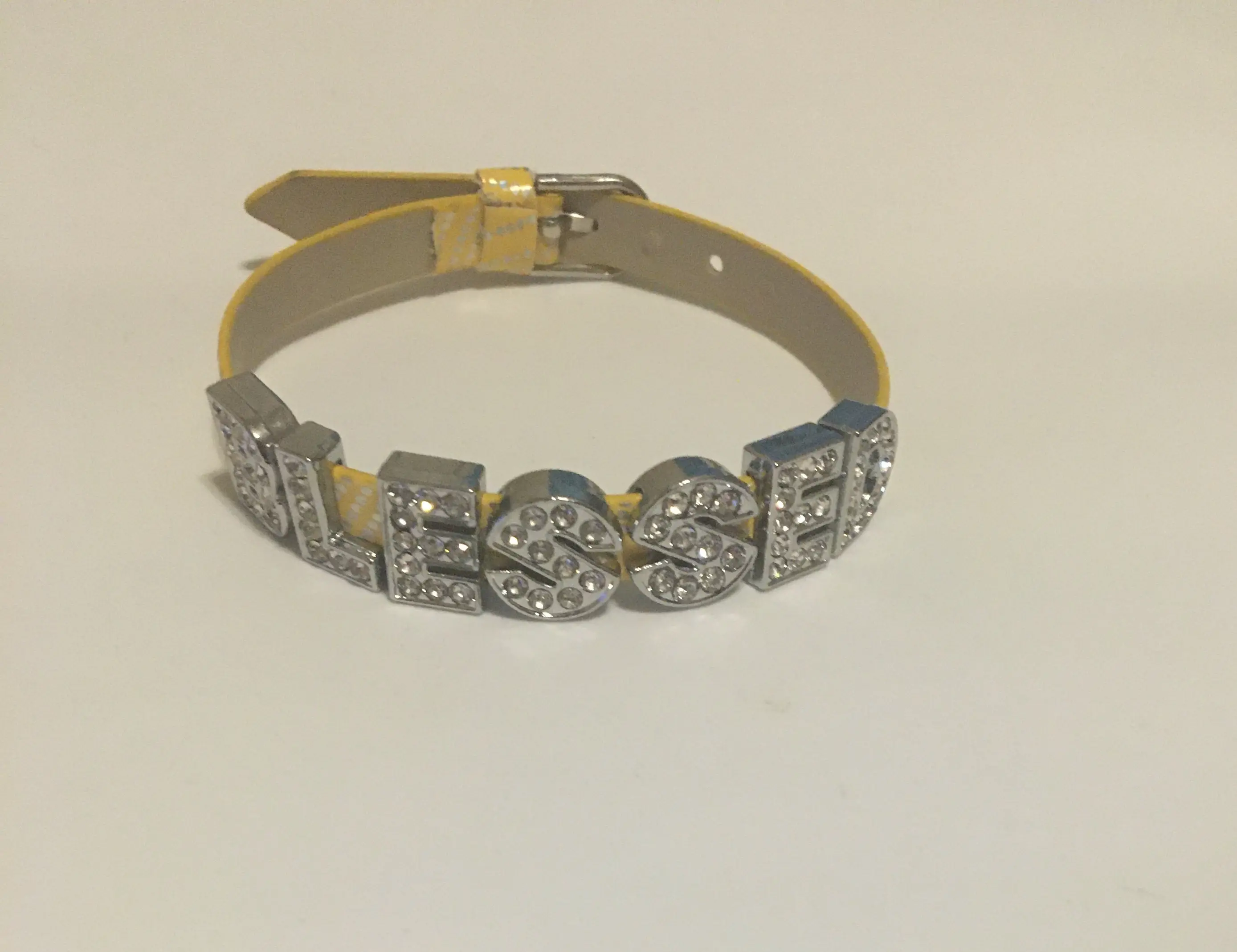 Rhinestone Letter Braclet | Birthday | Daily | Male | Female | 8mm Alphabet  Rhinestone Slide Letter Charms For Jewelry   Bracelet Pet Collar Necklace DIY Accessories Gift