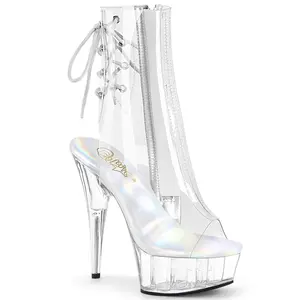 6 Inch Heel DELIGHT-1018C Clear High Heels Shoe