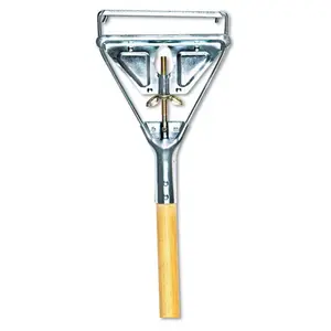Boardwalk BWK605 54 in. Quick-Change Metal Head Mop with Wooden Handle, Household Cleaning Tool for Home Supplies