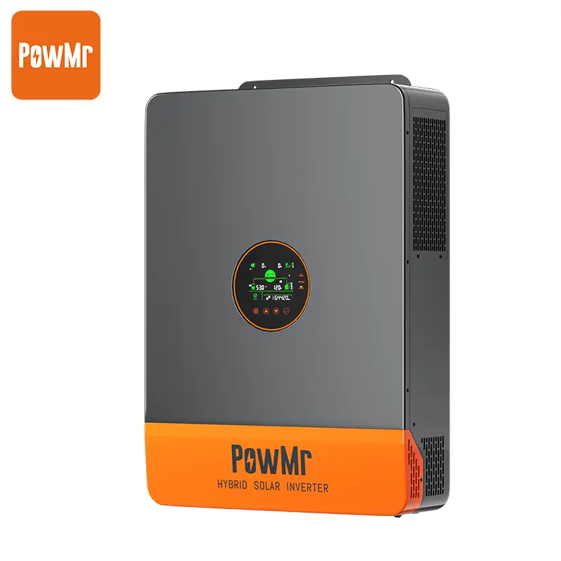 PowMr 10000W Split Phase 48V to 120/240V AC Solar Inverter, UL1741 10KW Inverter with 200Amp MPPT Charge Controller, for 48V Lead Acid, Lithium Battery【 Support up to 6 Unit Parallel】