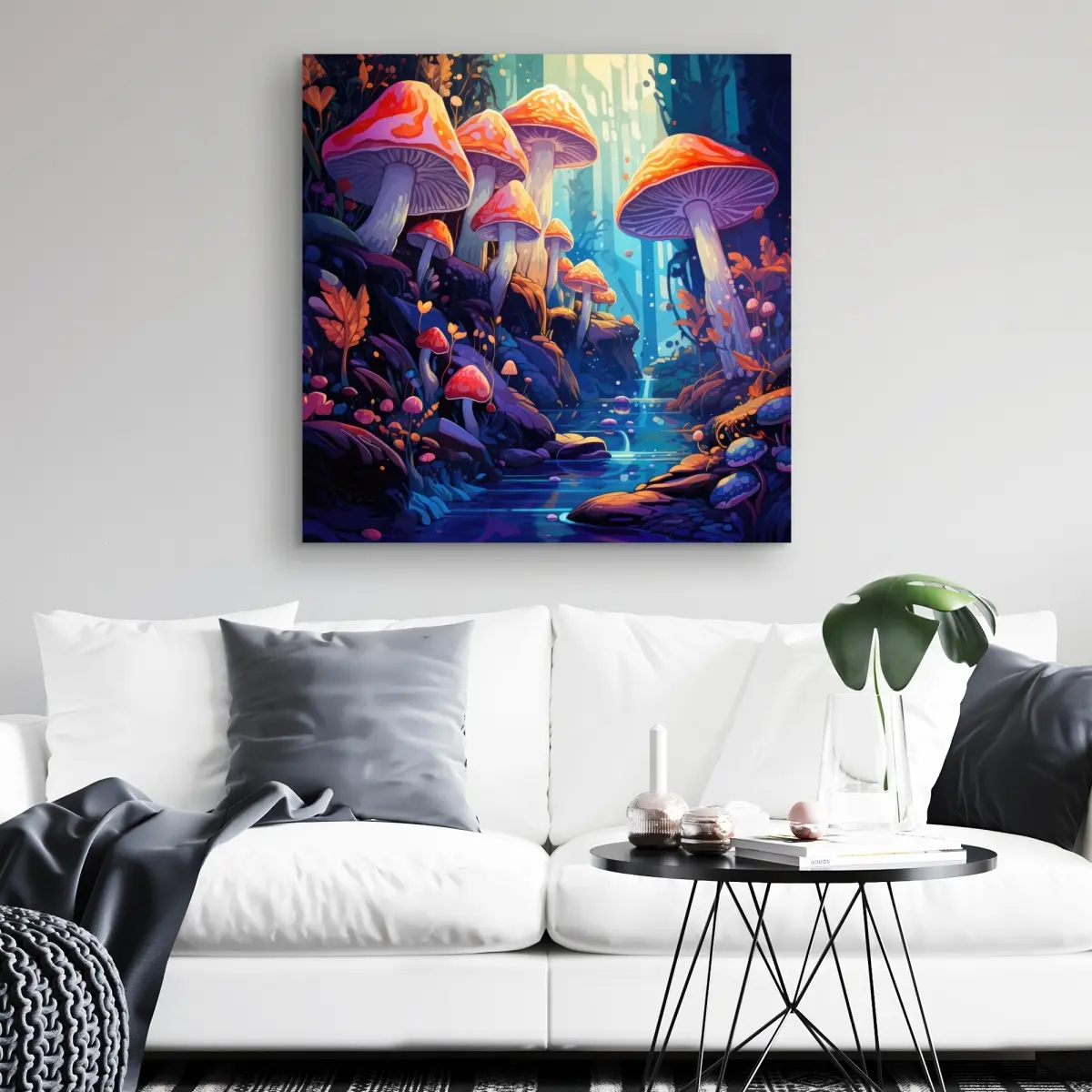 Pictorem C1RC3232D5OBSA 32 x 32 in. Take A Look at That - Black Canvas Wall Art for Home Decor - Stylish Art
