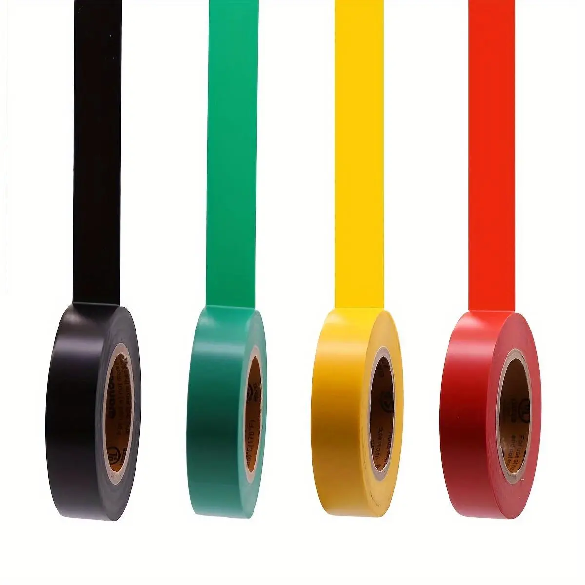 Commercial Vinyl Electrical Tape, 0.63in X19.7ft X0.006in (16mm X6m X0.15mm), Insulated, Waterproof, Flame Retardant, Lead-free, Waterproof Insulation Tape