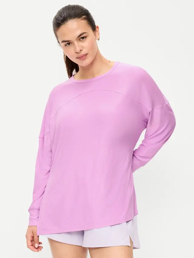 Old Navy Women's CloudMotion Long-Sleeve Tunic