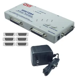 QVS  4 Computers Share 2 Parallel IEEE1284 Printers Autoswitch