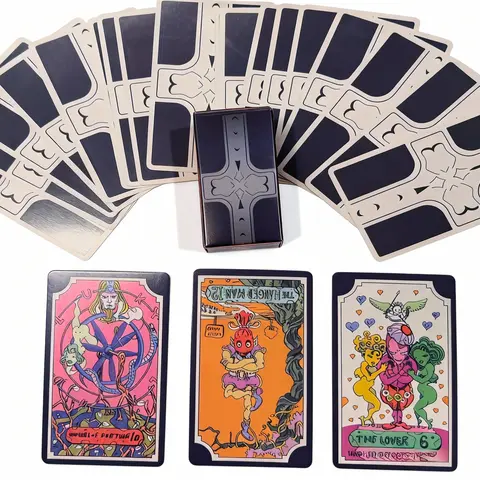 A JoJo's Bizarre Adventure Fashion Accessories board game/card game with tarot reading and battle modes. Each card is a collectible fragment of the JoJo universe!