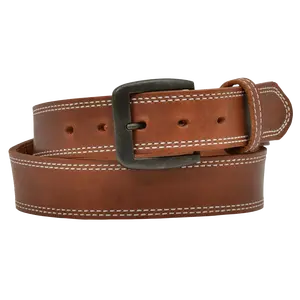 3D Belt Company Men's Brown Harness Double Stitch Belt D1137-BELT