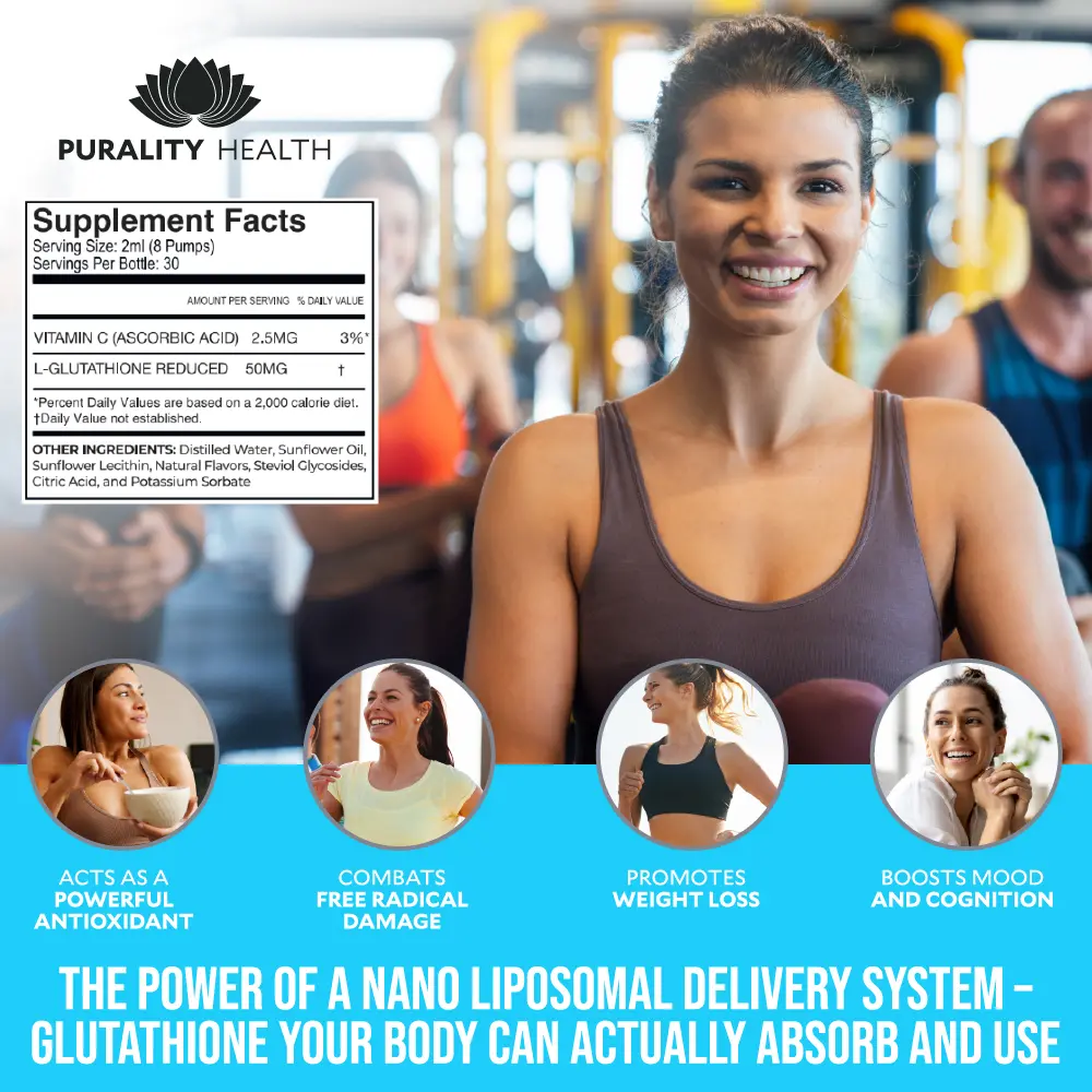 glutathione supplements for fatty liver Purality Health Micelle Liposomal Liquid Nano Glutathione Supplement