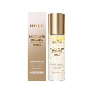 EELHOE Vitamin C Jelly Mist Serum, Refreshing Hydrating Dewy Skin Routine Facial Spray, Turmeric Extract Squalane Moisturizing Portable Even Skin Tone Anti Pigmentation Brightening Firming Daily Face Care