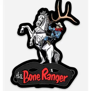 The Bone Ranger Lone, Ranger Elk Antler Sticker Vinyl