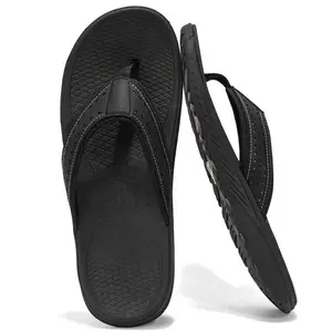 Men's Flip Flops Comfortable Cushion Walking Thong Lightweight Sandals Slip On Indoor Outdoor