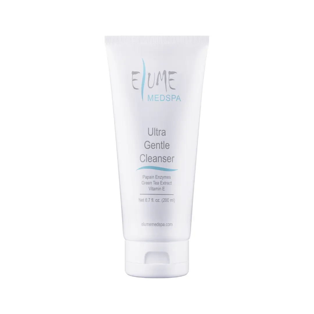 Elume Ultra Gentle Cleanser with Papaya Enzymes, Green Tea and Vitamin E, Foaming Enzyme Face Wash for Sensitive and Post-Procedure Skin, 6.7 oz