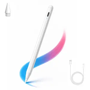Stylus Pen for iPad 2018-2024 Models with 3X Faster Charge Tilt Sensitivity Palm Rejection Ergonomic Magnetic Wireless Charging Compatible with iPad Pro Air Mini Tablet