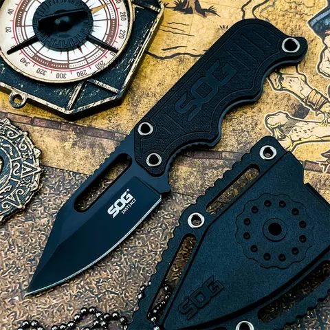 High-Quality Mini Pocket Fixed Blade Knife with Sheath, 5Cr15MoV Blade, Nylon Fiber Handle, Everyday Carry EDC, EDC Knives