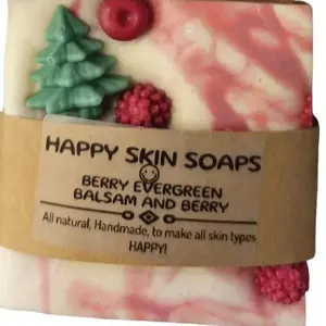 Happy Skin Soaps Berry Evergreen Holiday Bar Soap