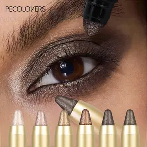 6pcs/set Waterproof Eye Makeup Green Color Pearlescent Pen High Light Stick Silkworm Lying Pen/Rotating Smoky eye shadow Pearlescent Matte eye shadow Pen Matte Shimmer Eyeshadow Glitter Eyeshadow Stick