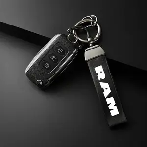 Car Keychain, Car Keychain for Dodge RAM 1500 2500 3500, Simple Design PU Leather Keychain, Car Interior Accessories, Car Key Accessory, Car Key Holder