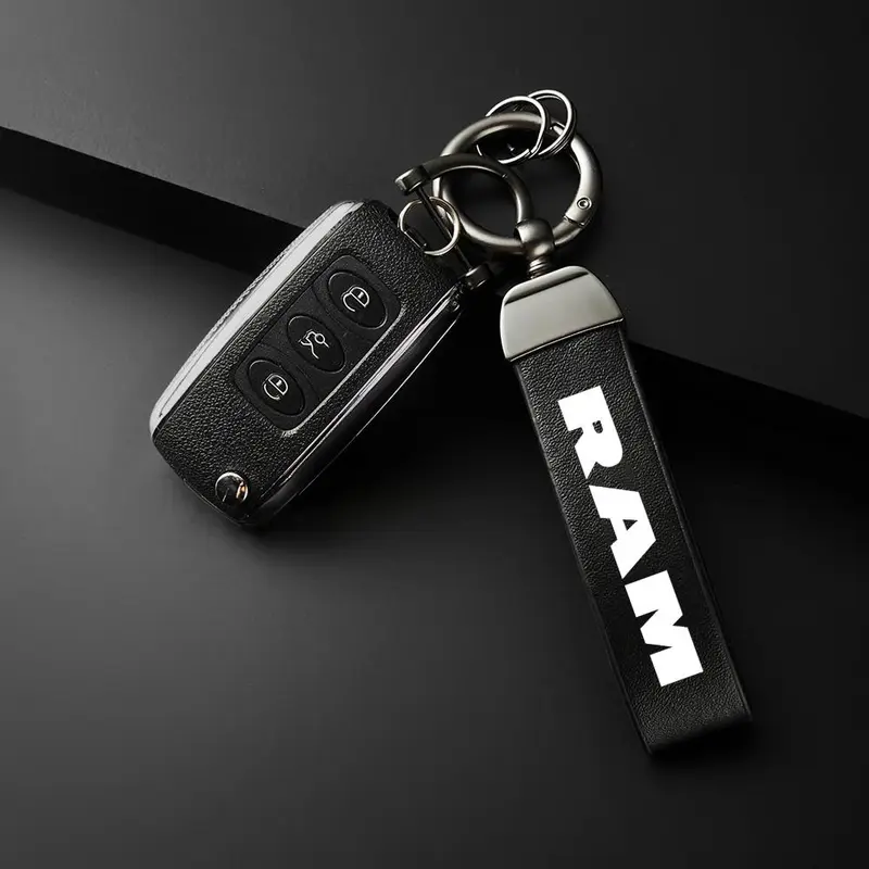 Car Keychain, Car Keychain for Dodge RAM 1500 2500 3500, Simple Design PU Leather Keychain, Car Interior Accessories, Car Key Accessory, Car Key Holder, Car Key Chains