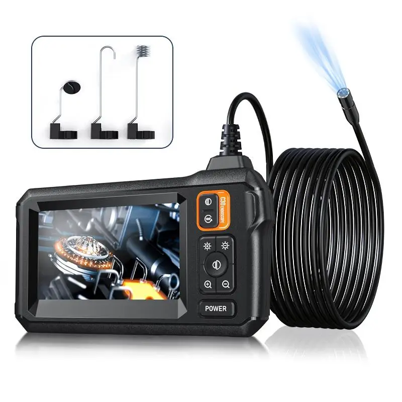 4.3inch IPS Display HD Digital Endoscope Camera, IP67 Waterproof Industrial Endoscope, Car Inspection Tool For Car Repair