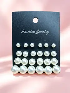 Women's Cute Faux Pearl Decor Stud Earrings, Elegant Minimalist Design, Fashionable Jewelry, Perfect for Daily Wear & Special Occasions, Versatile Earrings, Stylish Accessory, Ear Studs