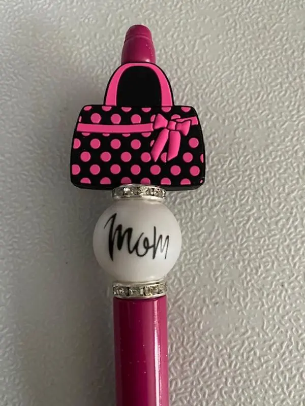 Pink Purse Mom Ink pen Plastic