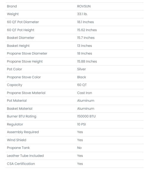[FLASH SALE] ROVSUN 60 QT Outdoor Propane Turkey Fryer Kit
