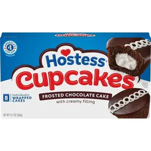 Hostess Cupcakes, Chocolate Snack Cakes, 12.7 oz Box (8 Count)