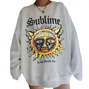 SUBLIME Crewneck Sweatshirt, Sublime Sun Shirt, Aesthetic Sweatshirt, Sun Vintage Art Long Beach California Shirt
