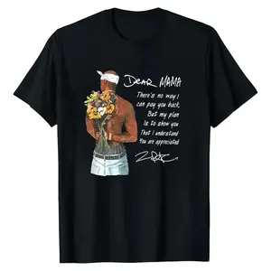 Happy Mother's Day Dear Mama Tupac Unisex Shirt There's No Way I Can Pay You Back Tee   Relaxed Fit Vintage Rapper T Shirt for Womenswear - Top