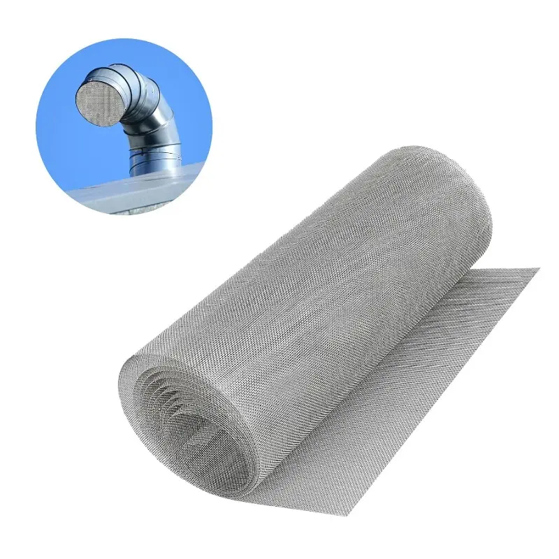 1 roll Stainless Steel Wire mesh 20 mesh, Size 16.5“X47.2”(42x120cm), 304 Wire mesh, Suitable for Vent, Cage, Garden, Window Screen, Filter Screen, etc.