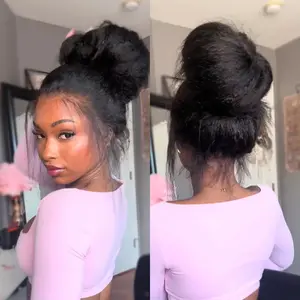 ISEE HAIR Invisi Draw-strings Kinky Straight 360 Glueless Wig Pre-Cut Lace InvisiFit Strap Wear Go Wig Outdoorfun #TikTokShopSpringGlowUp