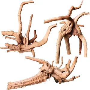 Natural Driftwood for Aquarium Decor, 3-Piece 7''-11'' Large Driftwood for Decorations on Fish Tank, Reptiles Bearded Dragon Accessories or Air Plants (Spiderwood (6-10 inch Pack of 5))