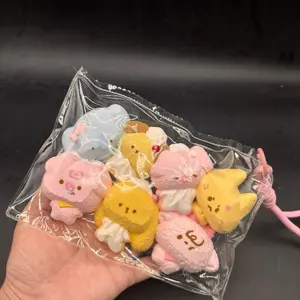 Pack of 7 super cute plushie animal taba squishy