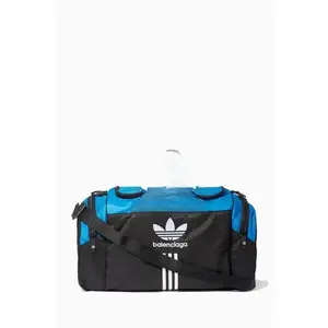 Pre-owned na Travel Bags Balenciaga x Adidas 2025 Logo Print Duffle Bag