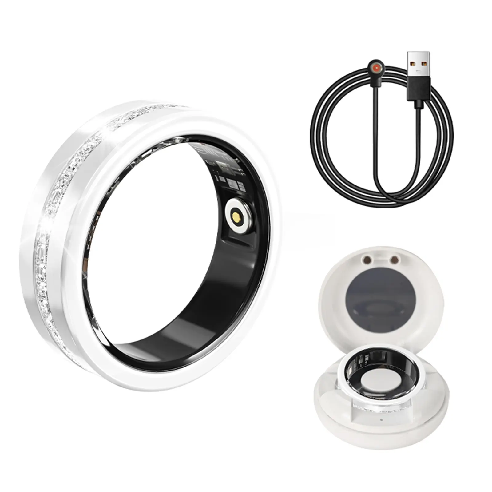 Multifunctional Sports Ring Smart Ring Heart Rate Blood Oxygen Detection Pedometer Healthy Sleep Finger
