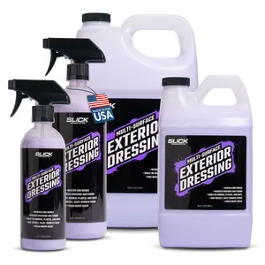 Slick Products Multi-Surface Exterior Dressing – Restores, Protects & Shines Vinyl, Rubber & Plastic – Non-Greasy Silky Finish with Fresh Grape Scent