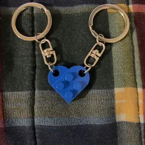 Matching Connecting Brick Keychain Couples Best Friends High Quality Durable Gifts for Him Her Anniversary Birthday Building Blocks Valentine's Day trendy keychain