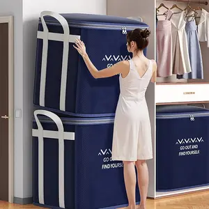 Large Capacity Quilt Storage Bag, Handheld Moving Packing Bag, Clothing Luggage Organizer, Seasonal Clothes Storage, Size Options Available, Multifunctional Storage Bag, Versatile Storage Bag