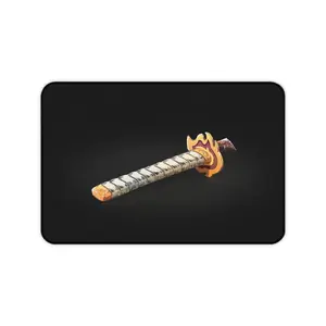 Rengoku Kyoujurou Katana Demon Slayer Mousepad, Anime Mouse Pad, Smooth Surface Desk Mat for Gaming Room, Gift for gamer, Home Decor, Desk Accessories