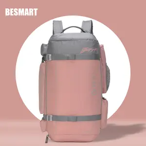 BE SMART 33L Women's Large Travel Backpack with Shoe Compartment, Multiple Pockets, Waterproof and Durable, Suitable for Sports, Travel, Camping