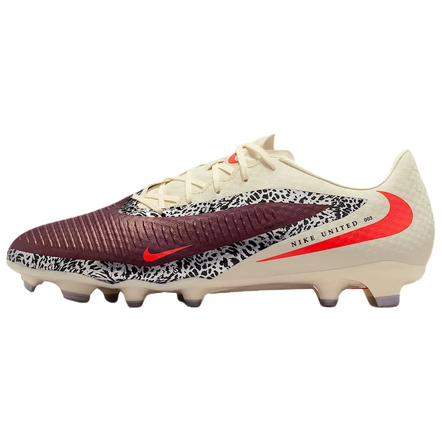 Nike Phantom 6 Soccer Shoes Unisex Beige Red Comfort IO8446-661