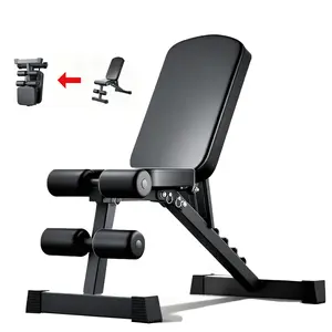 Foldable Adjustable Multi Purpose Utility Bench Exercise Chair For Home Gym Strength Training strength  training  bench