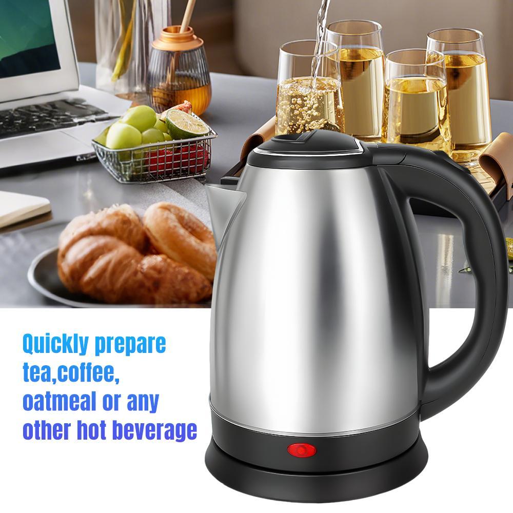 Electric Kettle 2.0L – 110V 1000W Fast Boiling, One-Touch Lid, Leak-Proof Spout & Comfort Handle, Ideal for Home, Office, Dorm, with Power Cord