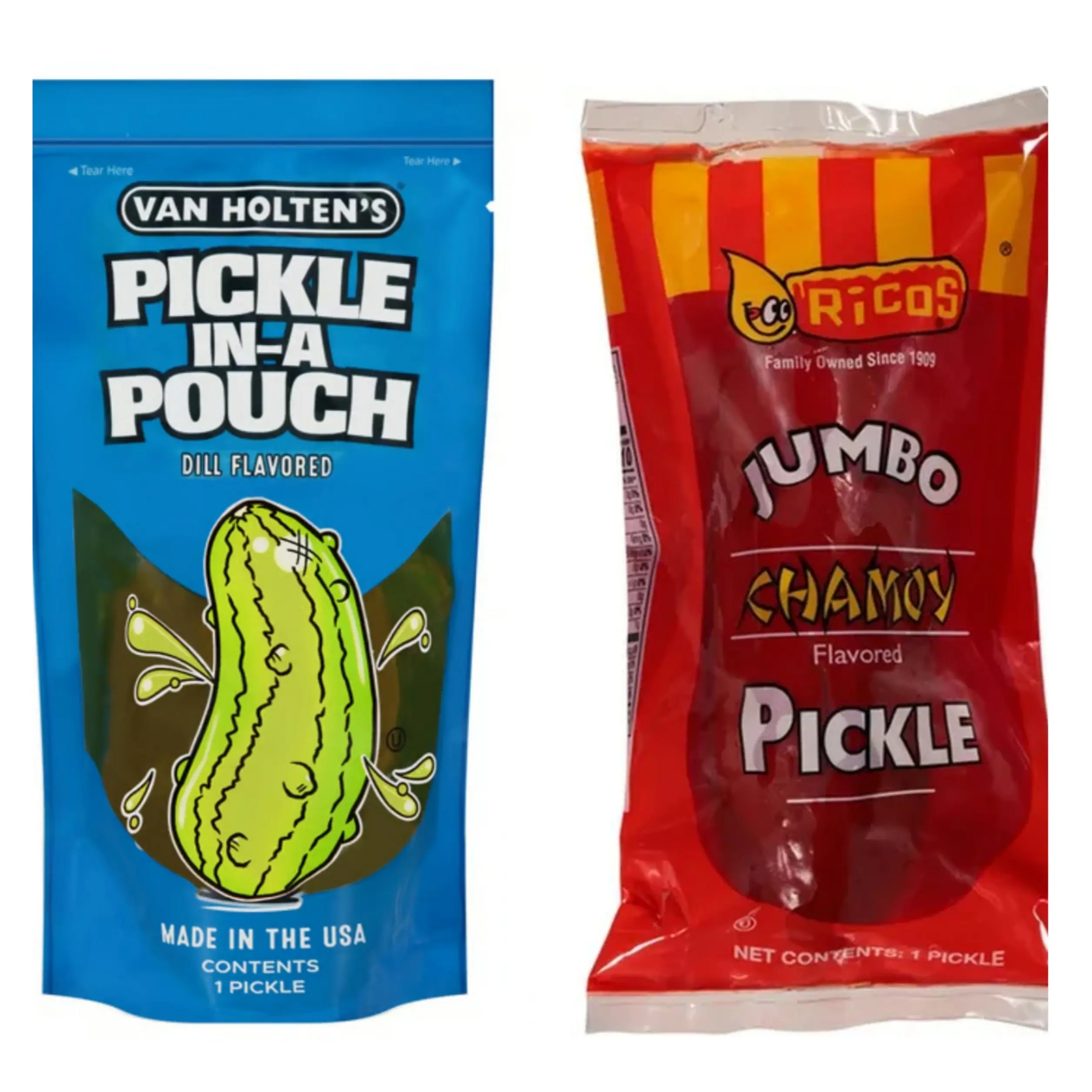 Both 1 Original Pickle and 1 Chamoy Pickle