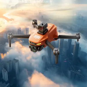 FPV Foldable RC Quadcopter, with Electrically Adjustable Dual Camera, Brushless Motor, Upgraded Large Tablet Screen, 2 Batteries and Memory Card Reader, Birthday Drone Gift with Obstacle Avoidance