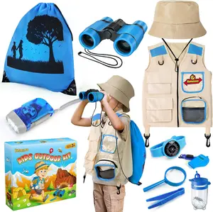 Kids Explorer Kit & Bug Catcher Kit, Kids Camping Gear, Outdoor Exploration Set with Vest & Hat, Backpack, Ideal Outdoor Camping Adventure Toys for Boys GirlsGift.