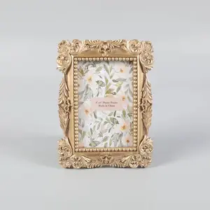 4" x 6" Ornate Gold Polyresin Picture Frame