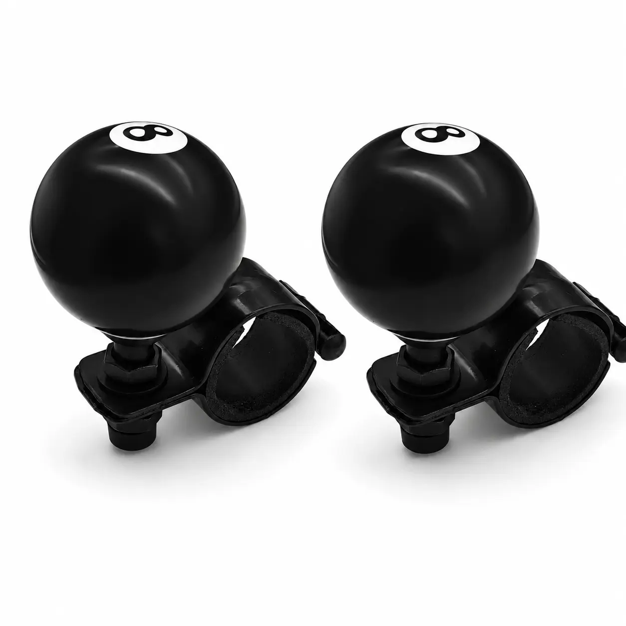 2 Pack Black 8 Ball Steering Wheel Spinner Knobs 360 Degree Rotating Steering Assist Handles for Cars Trucks Semis Tractors Lawn Mowers Car Accessories Truck Accessories and Driving Essentials