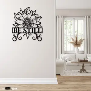 [Deal Alert] Be Still Metal Sign Psalm 46:10 – Beautiful Wall Decor For Any Room. Made in USA Hanging Steel